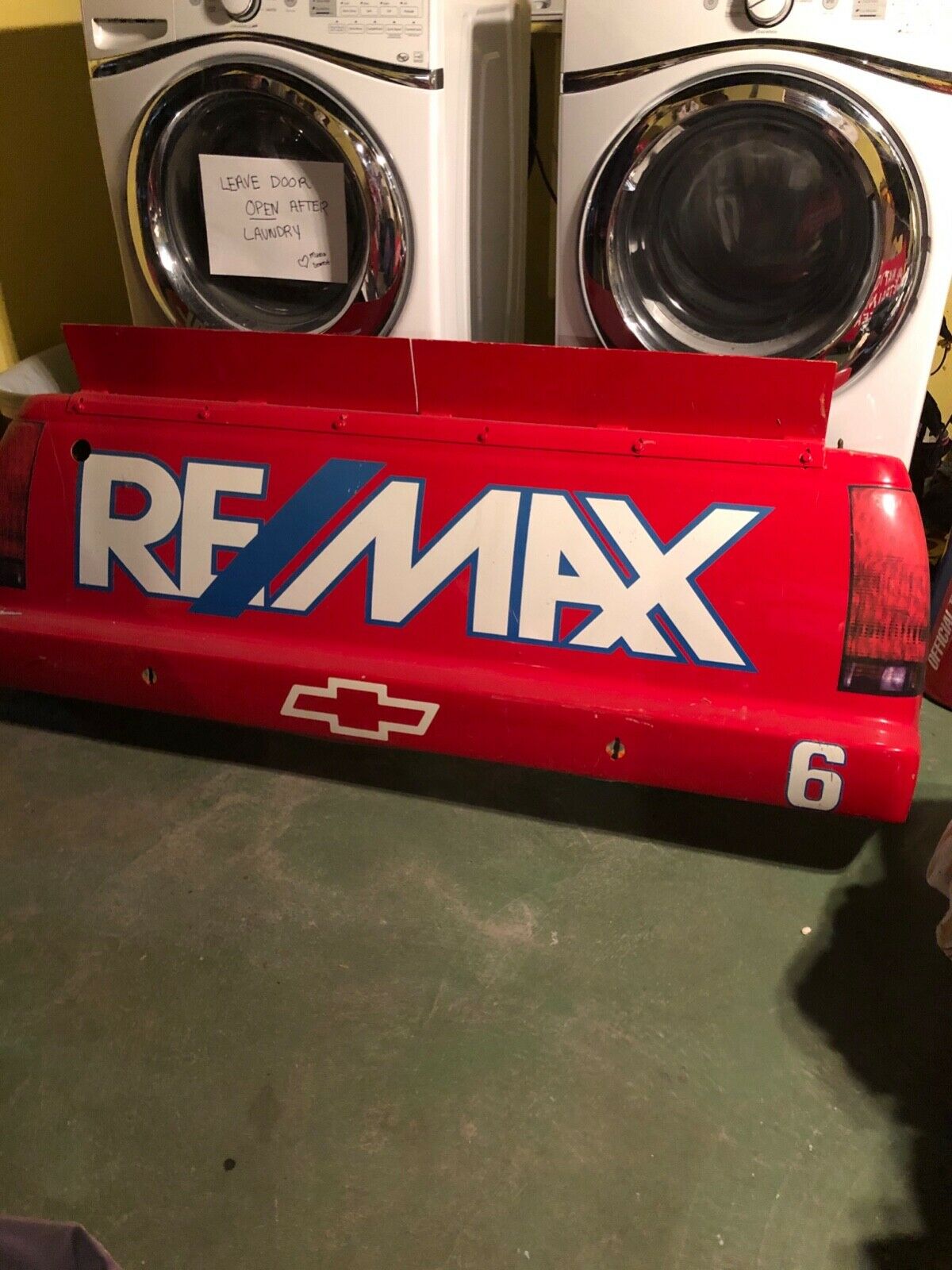 Rick Carelli #6 Remax Bumper Raced Used Sheetmetal