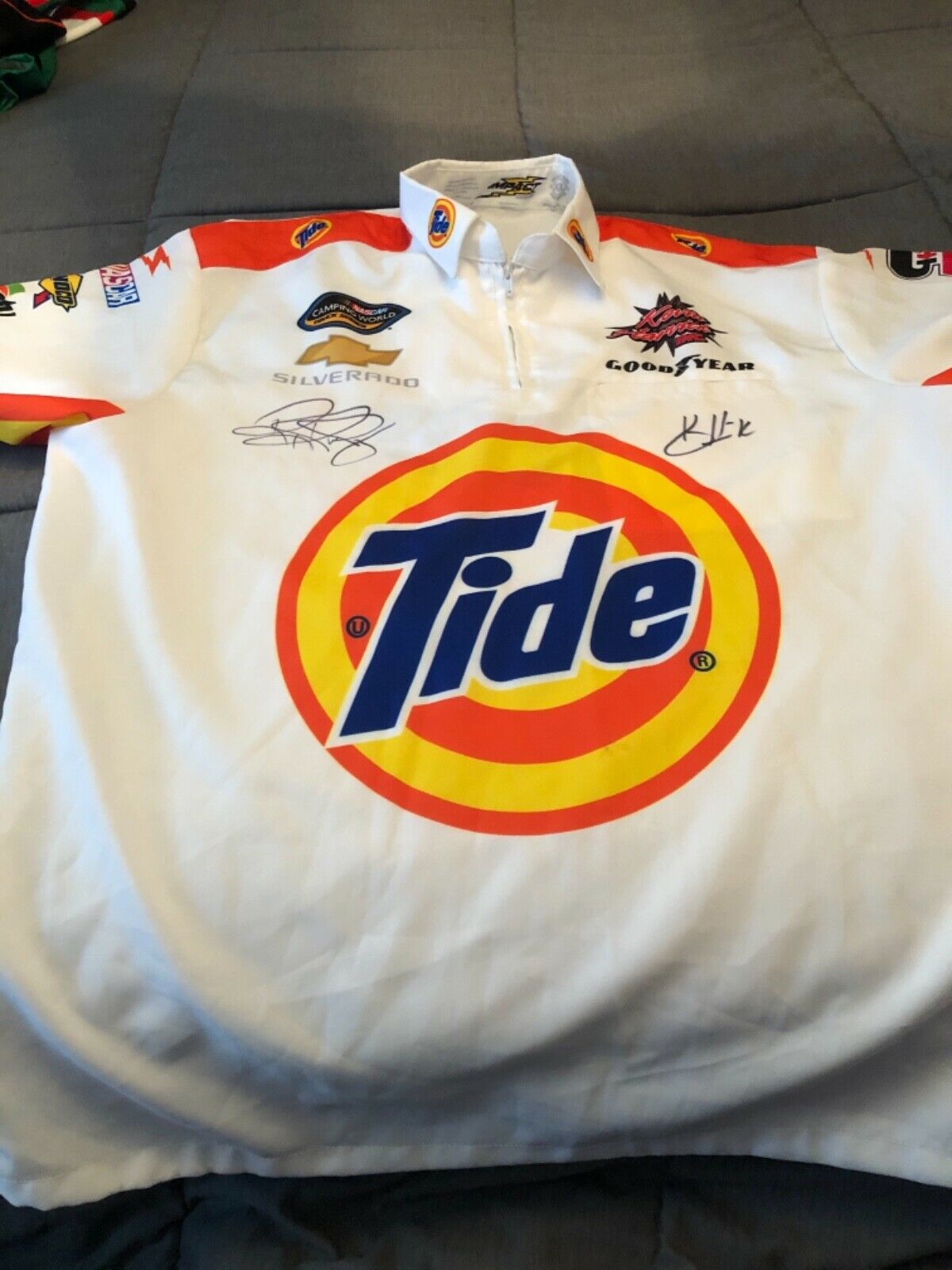 Ron Hornaday #33 Tide Autographed Crew Shirt Raced Used